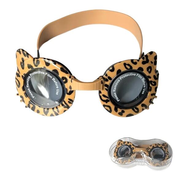 New Trendy Leopard Round Sunglasses Adjustable Size - Picture 1 of 5